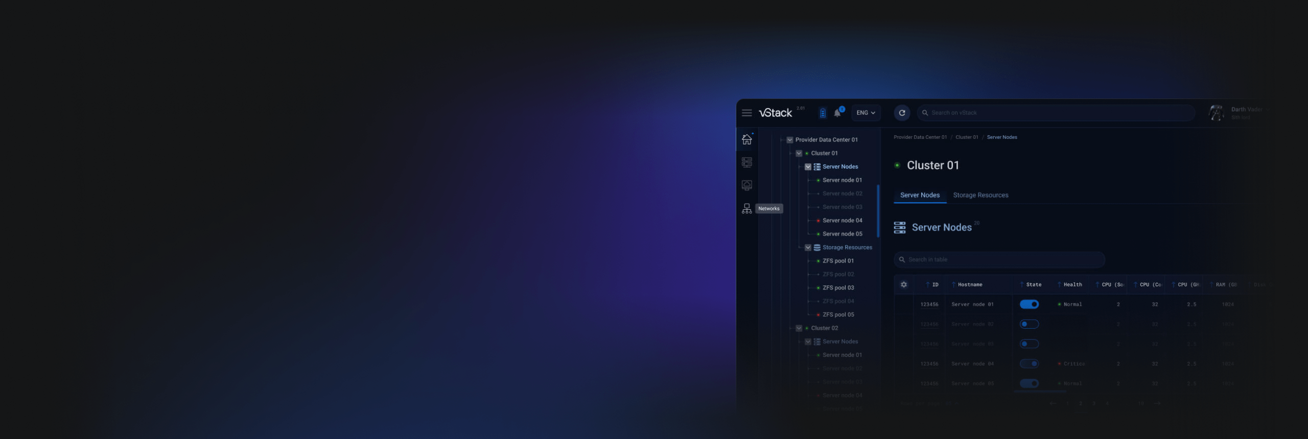 vStack Telco Cloud — infrastructure for the operation of CG-NAT, BRAS and DPI service providers